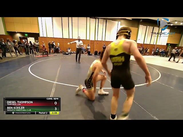 MS BOYS 110 Ben Kohler Wasatch Wrestling Club Vs Diesel Thompson Team Real Life