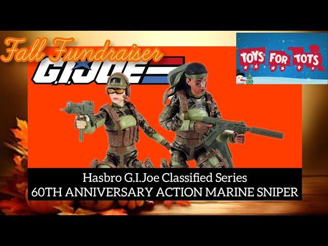  FALL FUNDRAISER  HASBRO G.I.JOE CLASSIFIED SERIES 60th Anniversary Action Marine Sniper