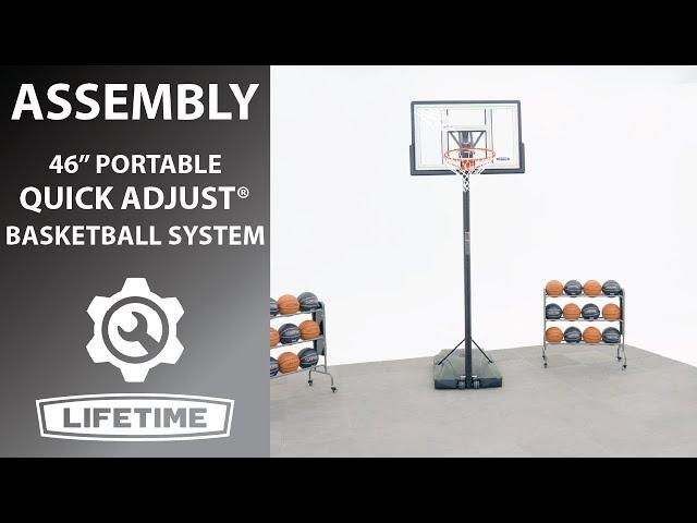 Lifetime 46" Portable Quick Adjust Basketball System | Lifetime Assembly Video