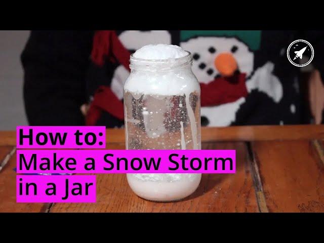 How to Make a Snow Storm in a Jar