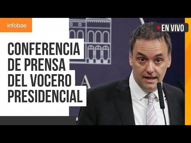 Conferencia de prensa del vocero presidencial, Manuel Adorni (26/12/2024)