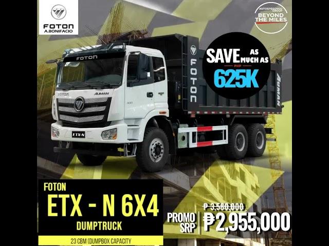 FOTON ETX N 6X4 DUMPTRUCK 10WHEELER