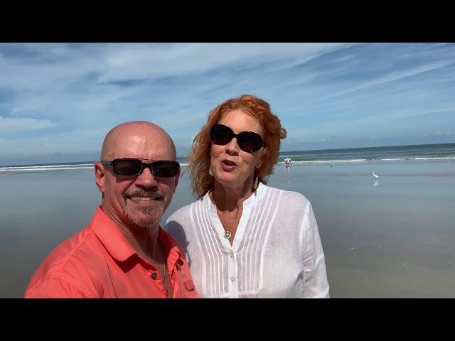 Kay and Alex Szinegh on the beach