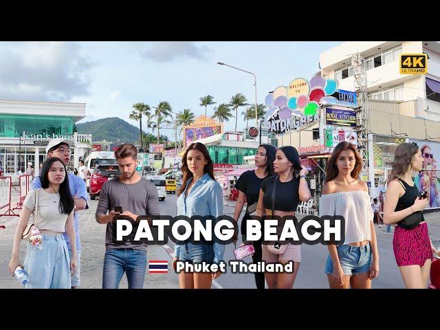 [4K]  Walking A Day Morning to Night Patong Beach & Bangla Road Nightlife Phuket, Thailand 2024