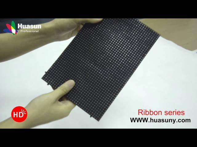 Ultra Thin Soft LED Screen Rubber Flexible LED Screen Ribbon Flexibible LED Display (By Huasun)