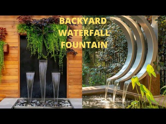 Backyard Waterfall Fountain Design and Ideas/Garden Waterfalls/Landscape Ideas 2022.