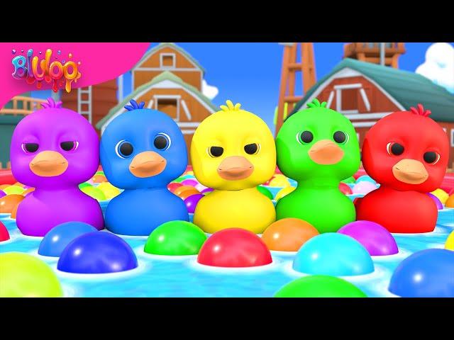 Five Little Ducks | Kids Songs | BluLoo Nursery Rhymes & Kids Songs