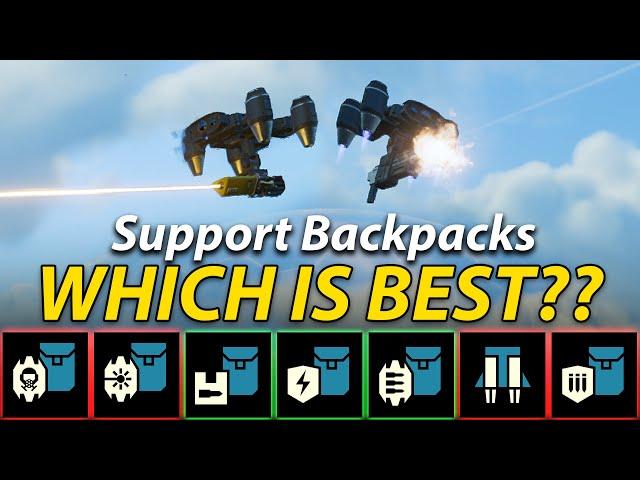 Ranking ALL 7 Support Backpack Stratagems!!! Which is Best? / Backpack Tier List! | Helldivers 2