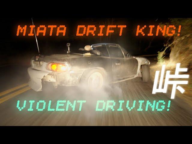 AGGRESSIVE TOUGE DRIFTING in a MIATA [ RAW - 4K - POV ]