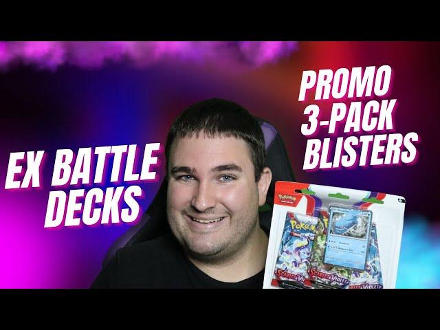 Opening Dondozo Promo 3-Pack Blister and ex Battle Decks