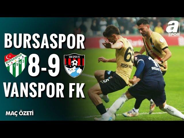 Bursaspor (8) 2-2 (9) Van Spor FK | MAÇ ÖZETİ | Ziraat Türkiye Kupası 4. Tur | 04.12.2024