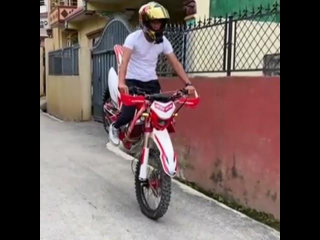 Rajkumar  thapa magar bike stunt #rajkumar