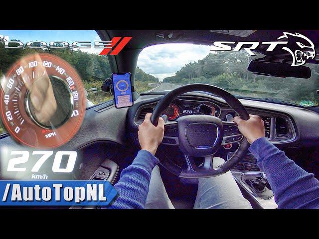 DODGE Challenger HELLCAT 727HP on AUTOBAHN (No Speed Limit) by AutoTopNL