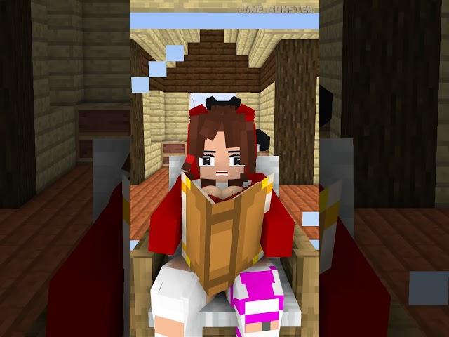 The Dark Mirror Twins : Dark JJ'sister with Book PT3  - MAIZEN Minecraft Animation