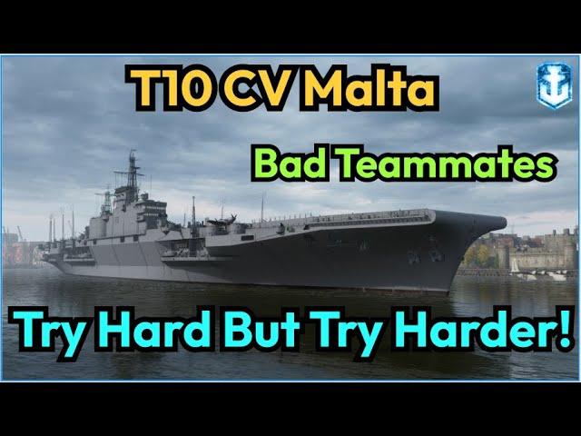 T10 Malta: Very Powerful but Sometimes Your Teammates Ultimately Throw | World of Warships