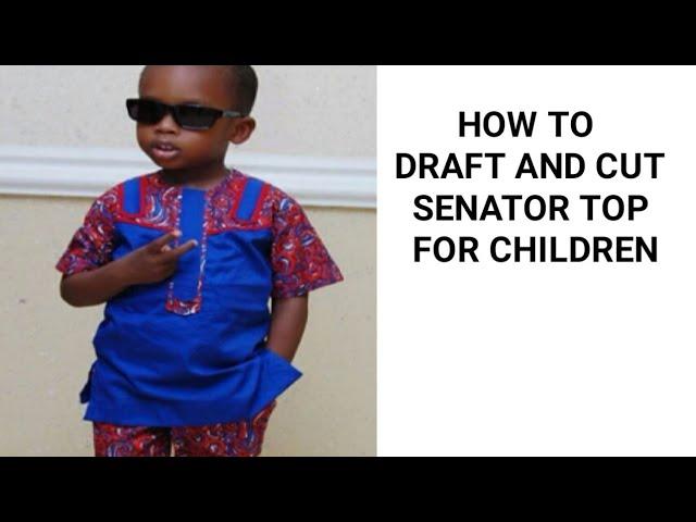 How to draft and cut senator top for children. Ankara senator top for children.