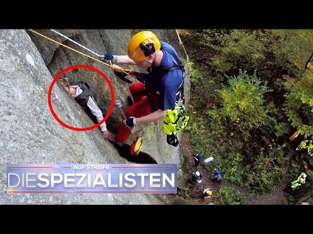 Großeinsatz Höhenrettung: Jugendliche klemmt in Felsspalte | Die Spezialisten | SAT.1 TV