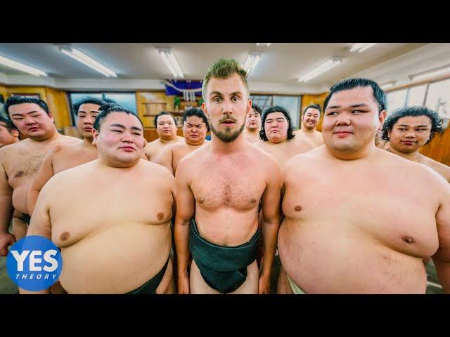 I Lived in a Sumo House for a Day (10,000 calorie diet, fights, sleepover...)