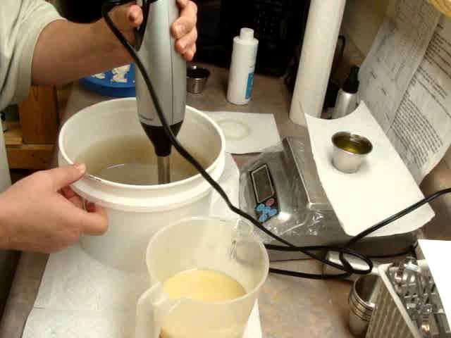 Making Coffee Soap