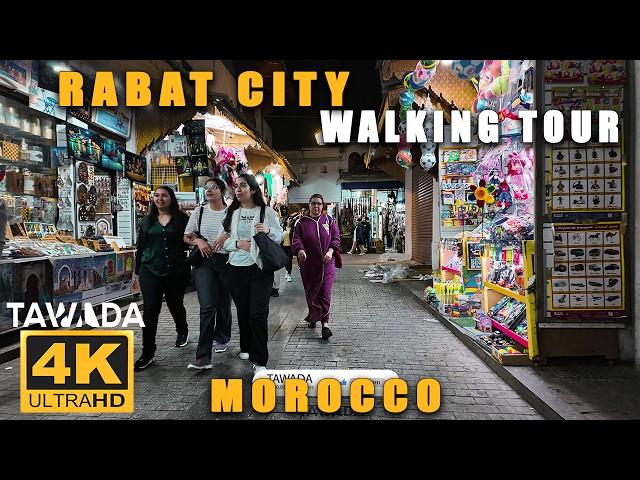 RABAT City 4K UHD Walking Tour, Morocco 