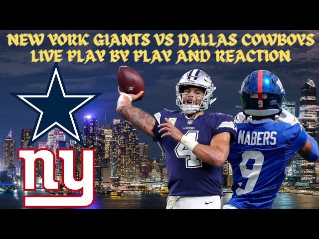 *LIVE* | NFL | New York Giants Vs. Dallas Cowboys Play By Play & Reaction #nfl