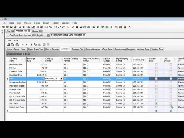 Estimating Software - Hard Dollar Multi-Currency