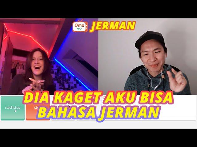 REAKSI CEWE JERMAN DENGER AKU NGOMONG BAHASA JERMAN | OME TV JERMAN