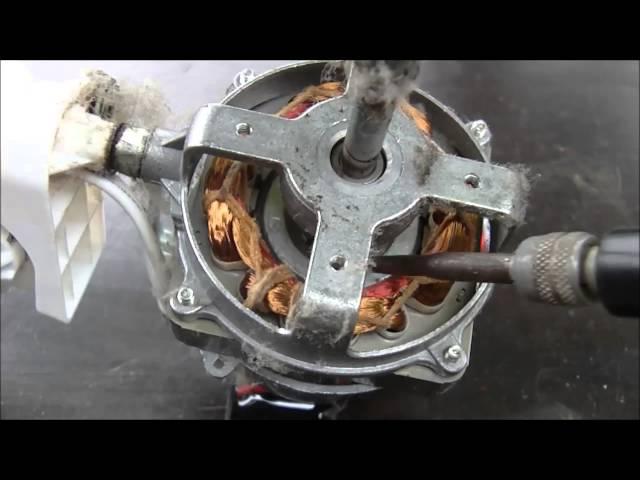 Broken fan motor diagnosis for repair