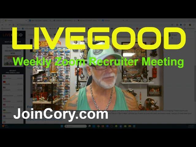 LIVEGOOD: Weekly Zoom Training Every Thursday Night (8pm EST)