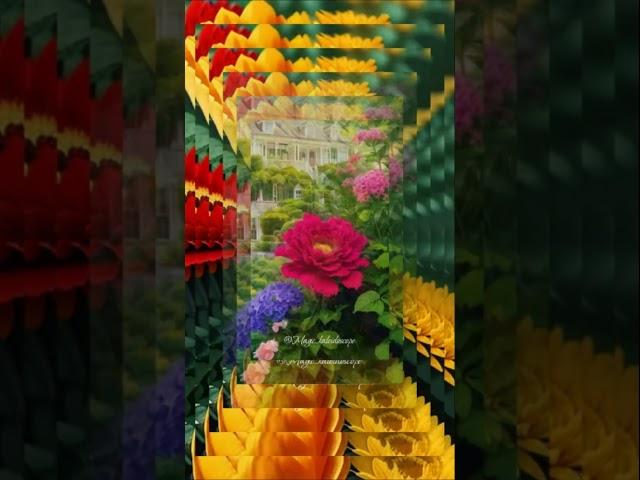 Цветочное волшебство фантазия магические эффекты #открытки #shortsvideo