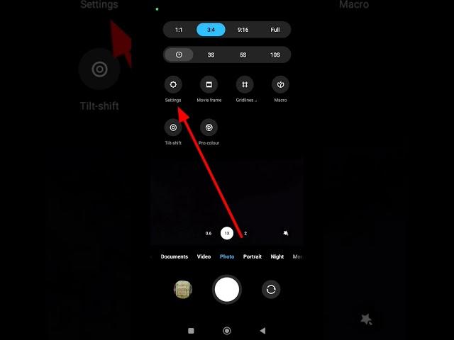How to reset poco m2 pro camera setting #shorts