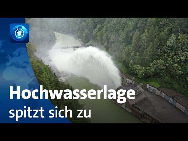 Hochwasserlage in Europa spitzt sich zu