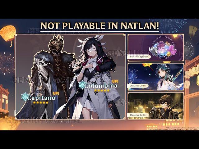 NO CAPITANO! NO COLUMBINA PLAYABLE IN NATLAN?! - Genshin Impact