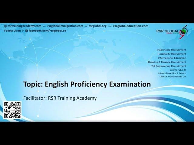 RSR Global Training Academy - English Proficiency Examination