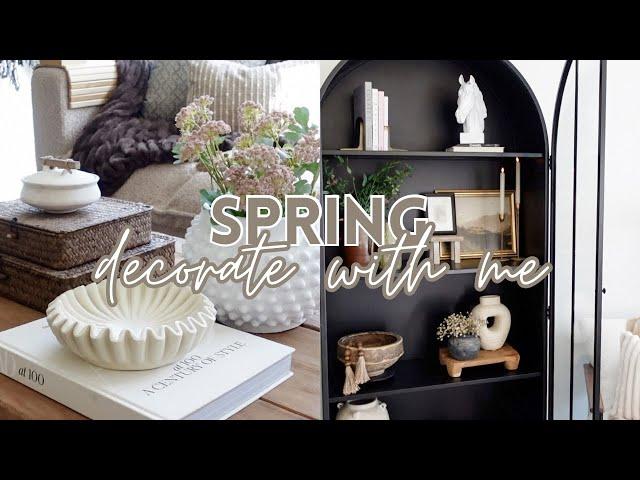 *NEW* SPRING DECORATE WITH ME 2024 | Modern organic living room decor