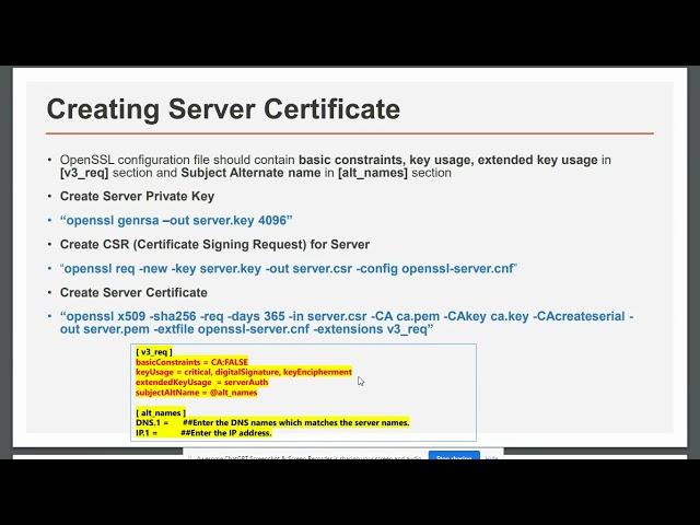 Creating valid CA, Server, and Client Certificates Using OpenSSL