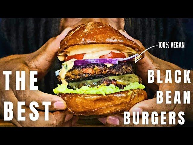 Black Bean Burger | Plant-based, Healthy, High-Protein