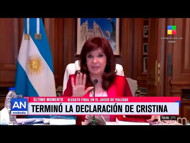  ¡ÚLTIMO MOMENTO! | Terminó la declaración de Cristina Kirchner