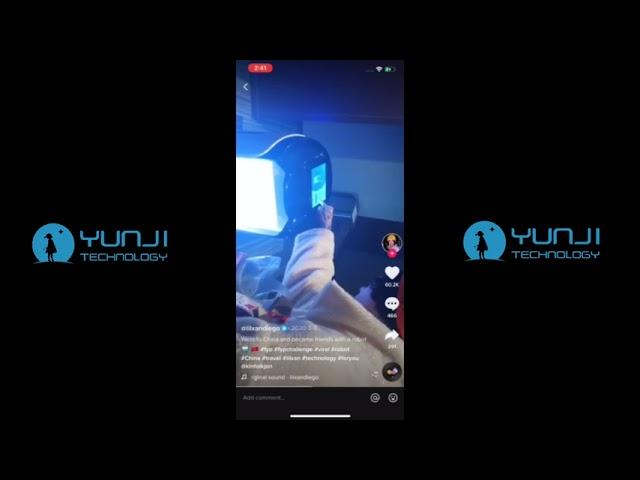 Famous rapper Lil Xan experienced robot delivery service in china(Robot"RUN" fun clip on TikTok#8)