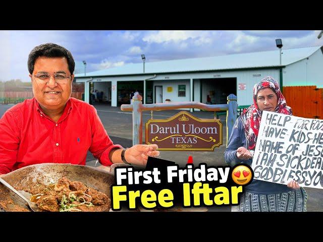 America me Ramadan Mubarak ki first JUMA NAMAZ  Free Iftar for All 