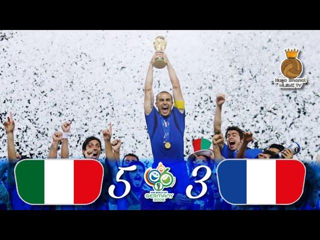 Italia 1(5)-(3)1 Francia | Final Mundial Alemania 2006 | Resumen y goles HD TV Azteca