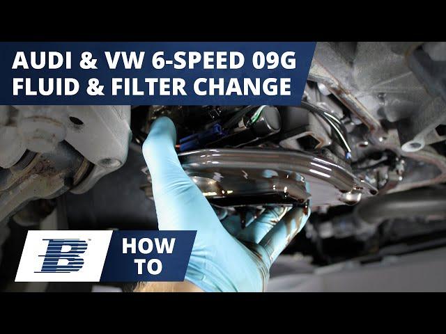 How to Change Audi VW Transmission Fluid (aka ATF) on 6 Speed 09G