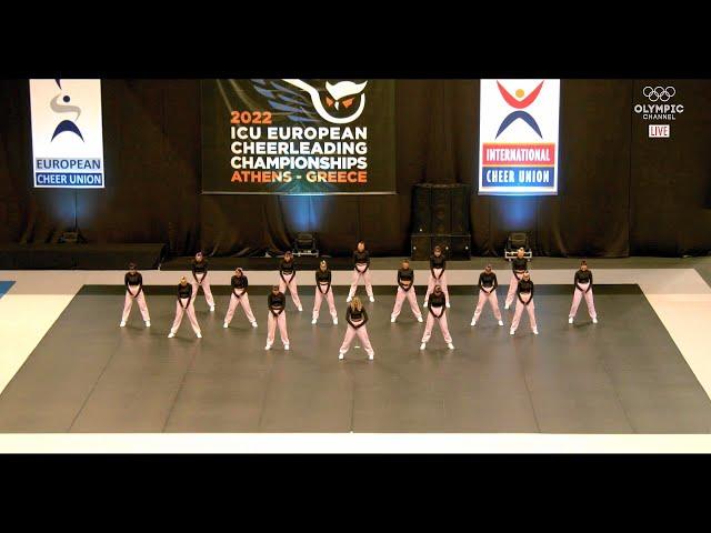 TEAM ESTONIA | Senior Team Cheer Hip Hop - Semi  2022 ICU EUROPEAN Cheerleading Championships 