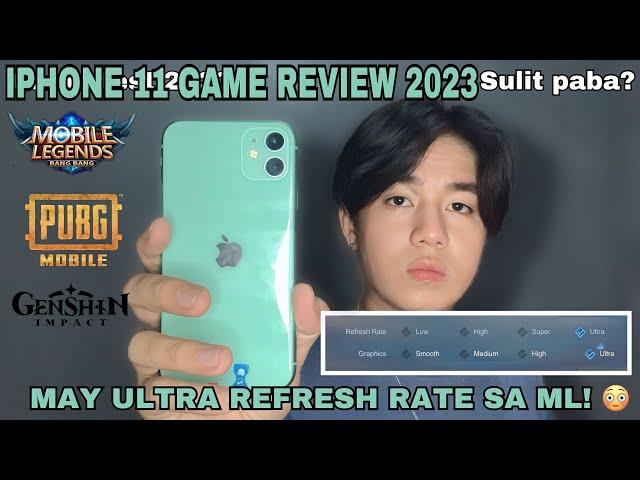 Iphone 11 2023 Review | Game test in Mobile Legends, PUBGM and Genshin Impact (Handcam) IOS 16.5.1 c