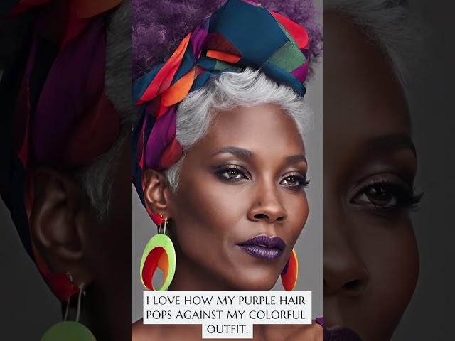 STYLE BOLD COLORS FOR WOMEN WITH GRAY HAIR