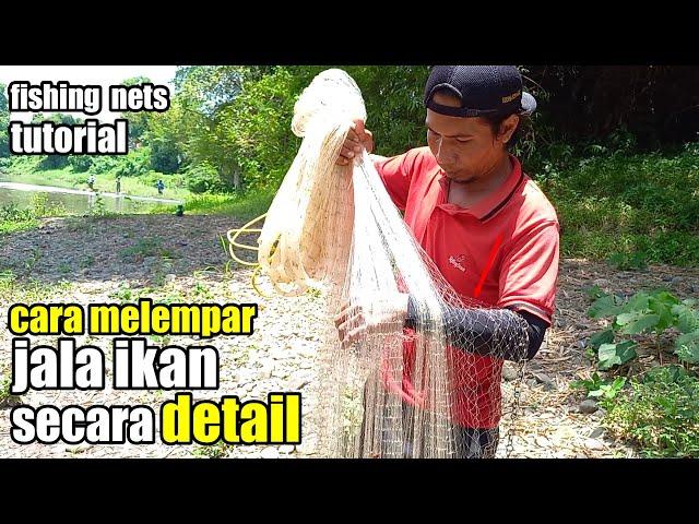 Cara Melempar Jala Ikan Secara Detail|Tutor Jala|Jala Jumbo|Jala Teknik Lempar Jauh