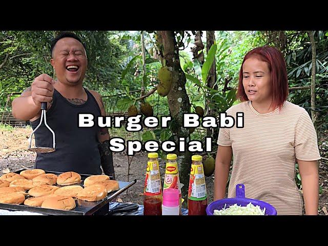 Burger Daging Babi Segar Special,Cepat&Simple.