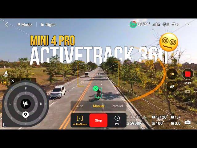 DJI Mini 4 Pro ActiveTrack 360 Motorcycle Test