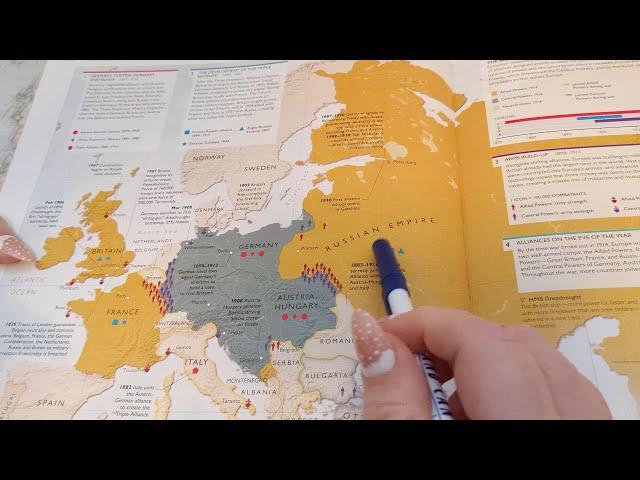 ASMR ~ Maps of Europe At The Start of WWI! ~ Germany, Italy, Balkan War ~ Soft Spoken