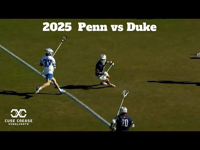 Penn vs Duke | 2025 Men's Lacrosse Highlights